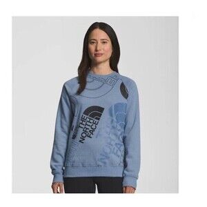 NWT  The North Face Graphic Injection along Sleeve Pull Over Sweater Size Xs